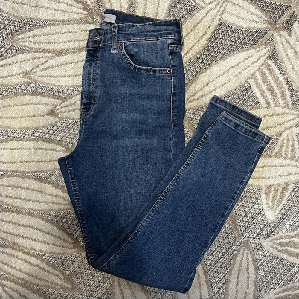 Topshop Dark Blue Skinny Jeans